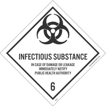 INFECTIOUS SUBSTANCE 6 LABEL