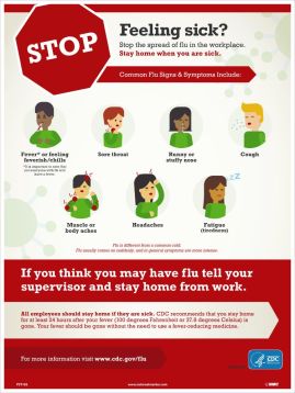 STOP, FEELING SICK? STOP THE SPREAD OF FLU