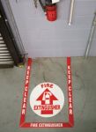 Floor Marking Kit: Keep Clear - Fire Extinguisher