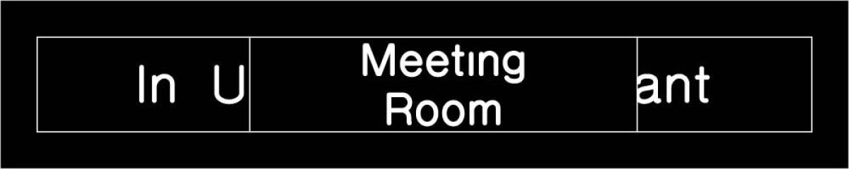 MEETING ROOM VACANT ENGRAVED OFFICE OCCUPANCY SIGN