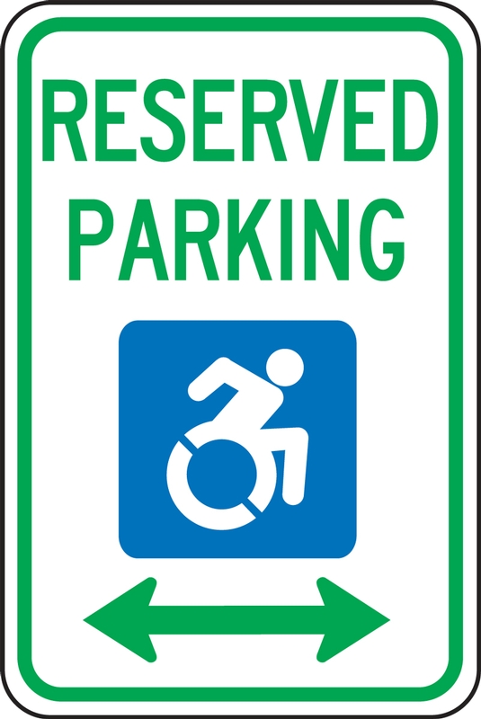 New York Specific Handicapped Parking Sign: Reserved Parking