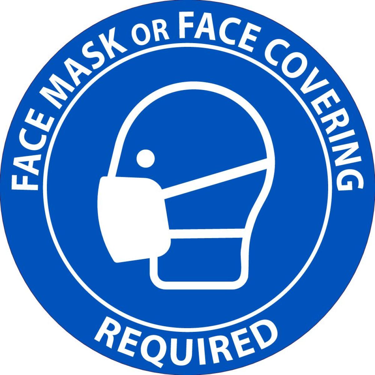 GRAPHIC, FACE MASK OR COVERING REQUIRED