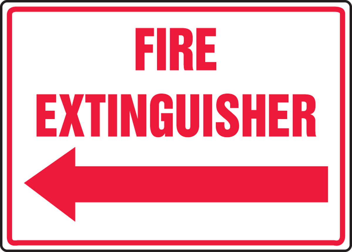 FIRE EXTINGUISHER (ARROW LEFT)